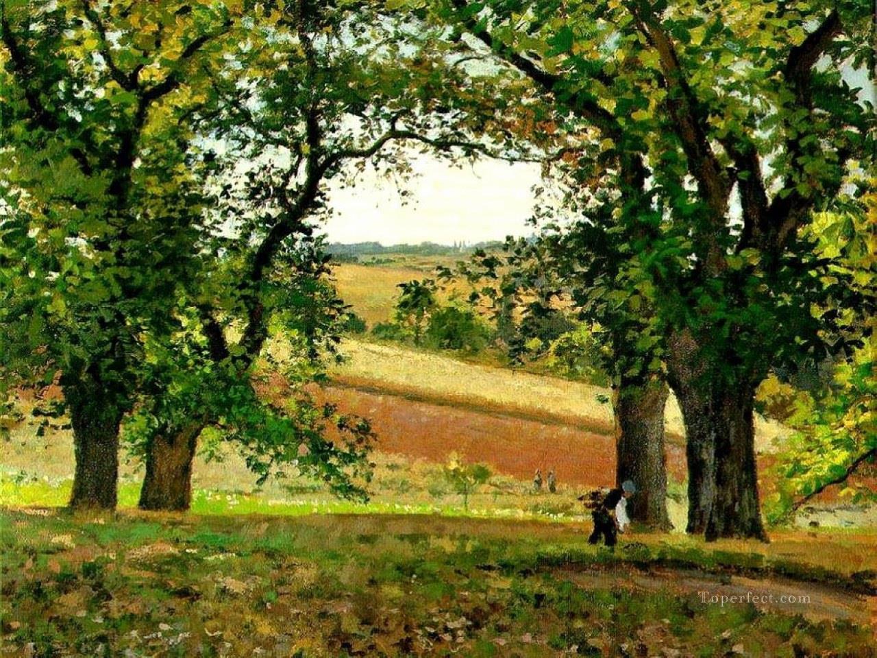 オスニーの栗の木 1873年 カミーユ・ピサロ油絵